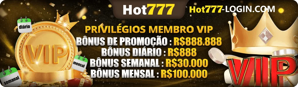 Hot777 paivilegios membro vip